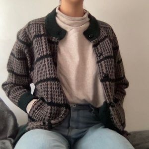 Vintage Wool Knit Cardigan